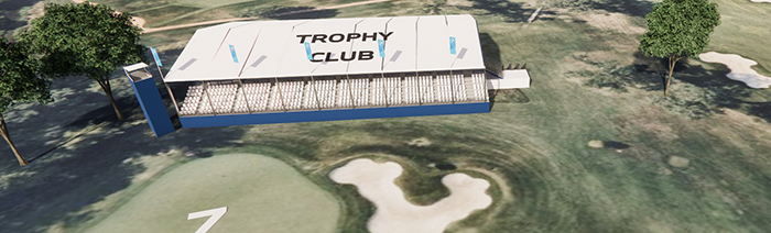 Digital rendering of the Trophy Club presented by Michelob ULTRA.
